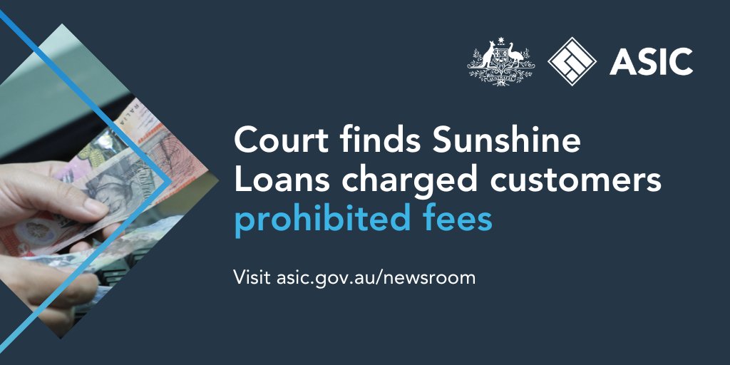 The Federal Court has found small amount lender Sunshine Loans entered into more than 670,000 contracts which included fees not permitted by the National Credit Code bit.ly/4avSbKB