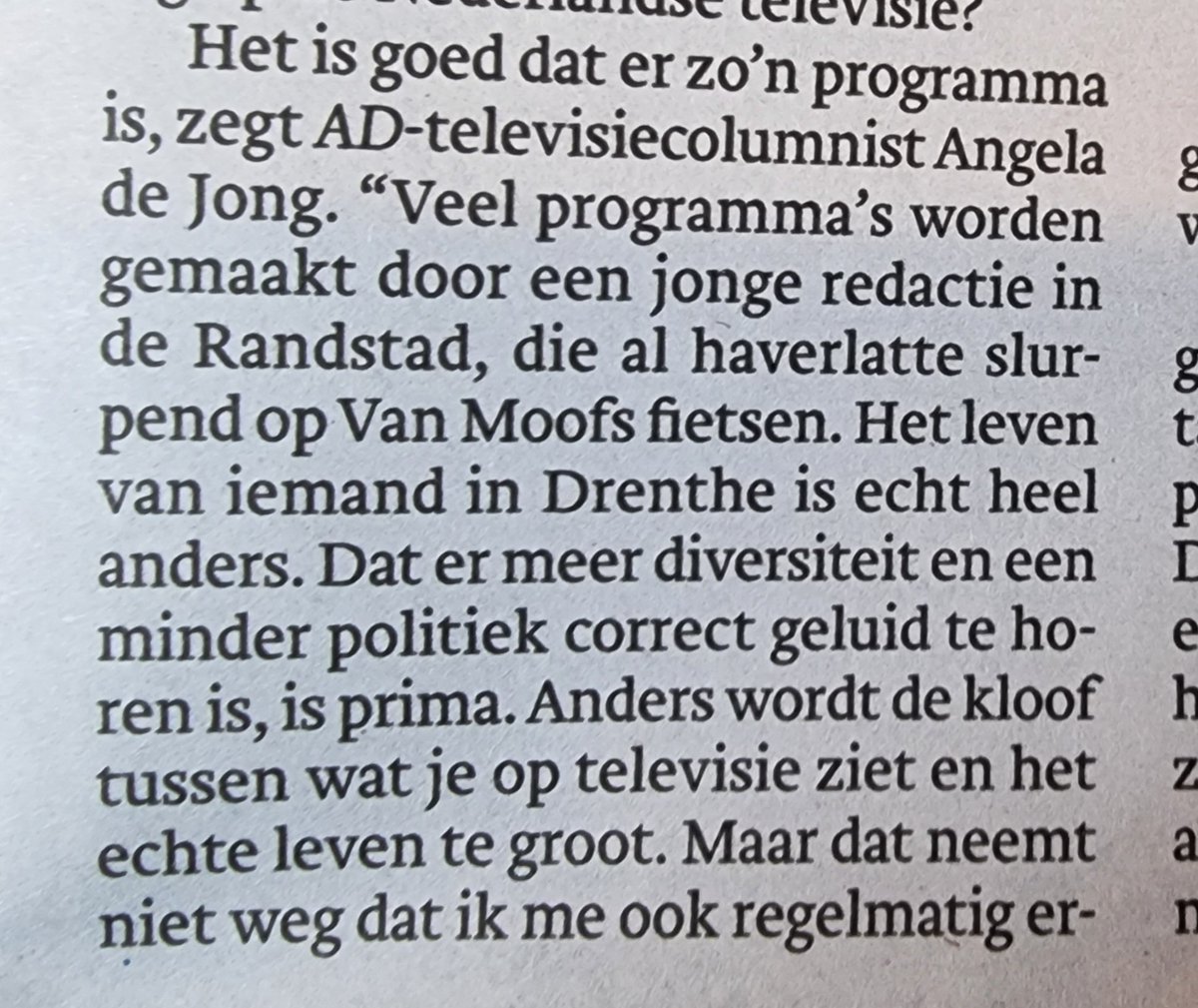 Napraat joutnalistiek. Het is populair om te zeggen dat 'alles door links en woke komt'. Het laatste linkse kabinet hadden we eind jaren '70. Toen studeerde ik nog, nu ben ik bijna pensionado...🥴 Het andere populaire frame is dat media worden bepaald door haver latte slurpers.…