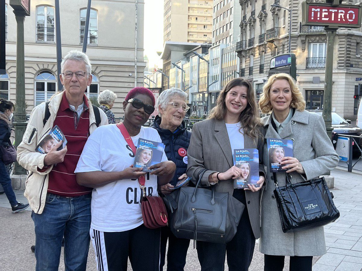 Mobilisés à #Issy pour promouvoir la liste de @ValerieHayer @BesoindEurope Votez le 9 juin pour protéger l’Europe et notre pays 🇫🇷 #electionseuropeennes2024 #BesoinDEurope #ValerieHayer