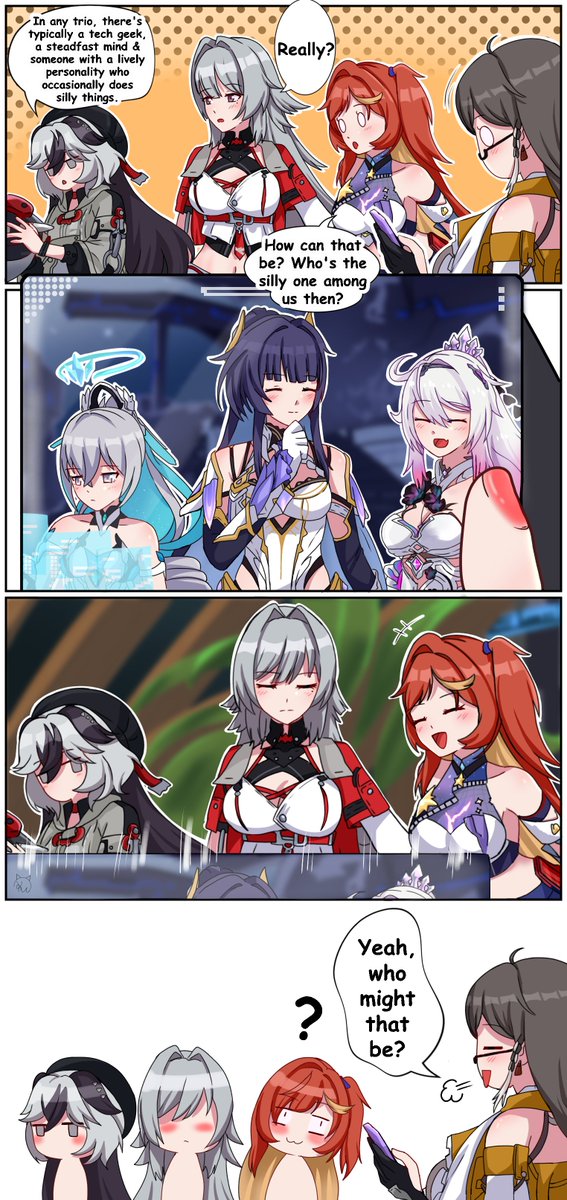Hmm, which one of us could it possibly be? Kudos to Captain @KuDayunii for the amazing fanwork! #HonkaiImpact3rd