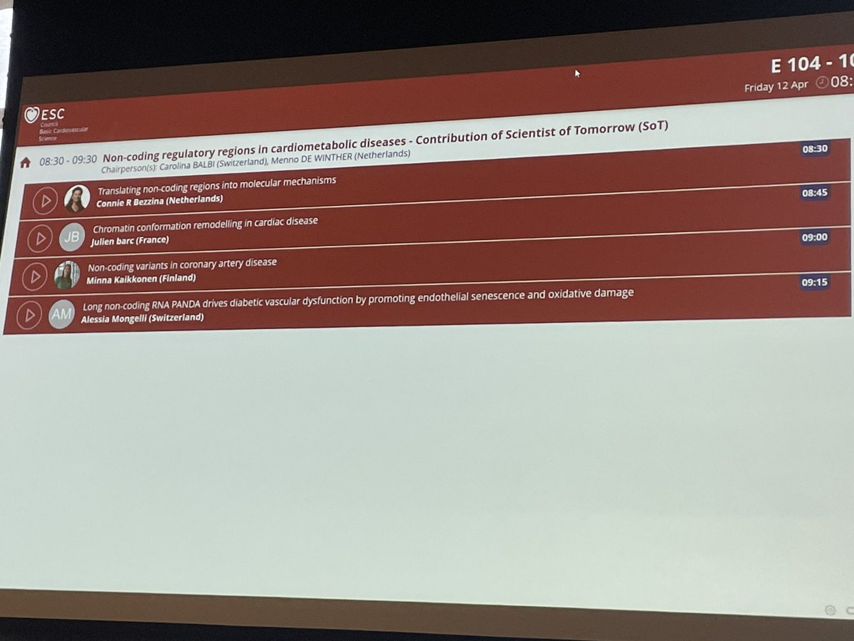 Carol Ann Remme (@carolremme) on Twitter photo We’ve started!
Welcome to all #FCVB2024 delegates to #Amsterdam
Looking forward to 3 days of #ESCBasicScience
First up a session organised by the <a href="/escardio/">European Society of Cardiology</a> Scientists of Tomorrow #SoT We’ve started!
Welcome to all #FCVB2024 delegates to #Amsterdam
Looking forward to 3 days of #ESCBasicScience
First up a session organised by the <a href="/escardio/">European Society of Cardiology</a> Scientists of Tomorrow #SoT