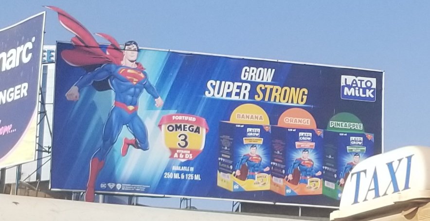 But does DC know Lato is using their super hero to sell their milk😂