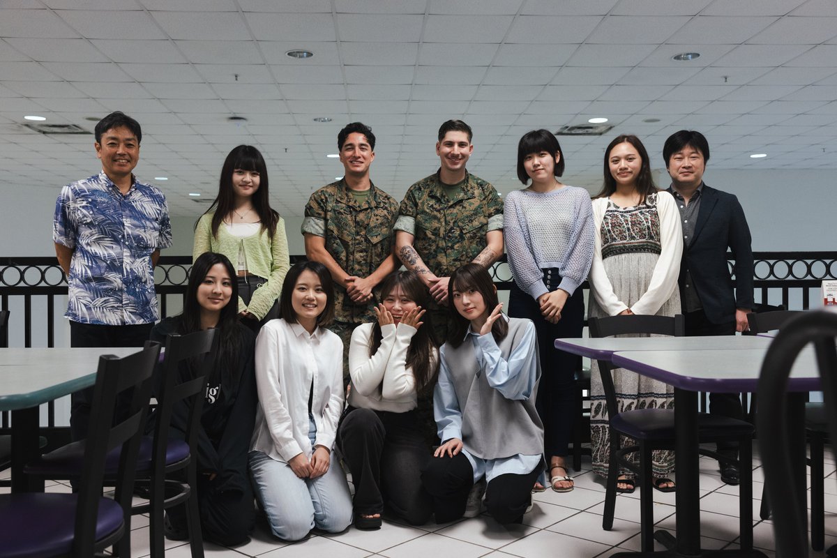 #Marines and personnel assigned to @camp_hansen give Meikai University students a tour of Camp Hansen, Okinawa, Japan. The students toured major facilities of the base, and studied the political environment surrounding #Okinawa. #AlliesPartnersFriends