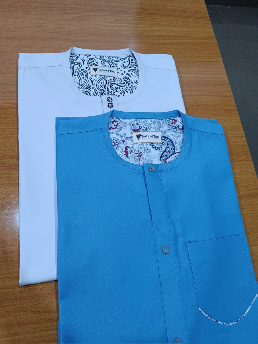 Wear TailoredTim 2 piece kaftan outfit. Fabric: Cashmere 220 7 stars. Price is 100k for the two. Please Retweet.