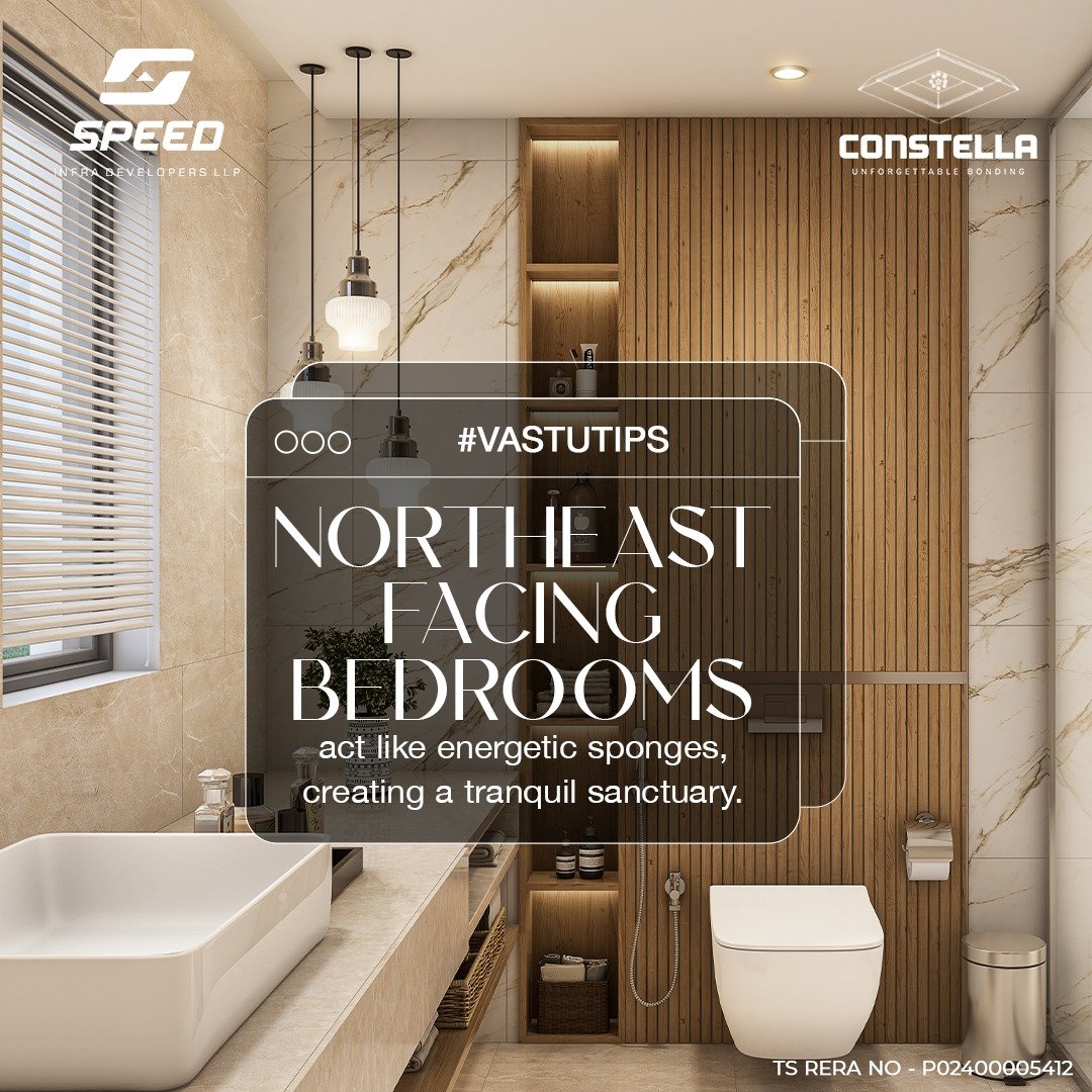 Embark on a journey of harmonious living with these #vastutips! Elevate your surroundings and embrace vibrant energy by choosing an east, north, or northeast-facing living space.

#Speedinfra #Constella #vastutips #luxuryrealestate #luxuryliving #luxuryvillas