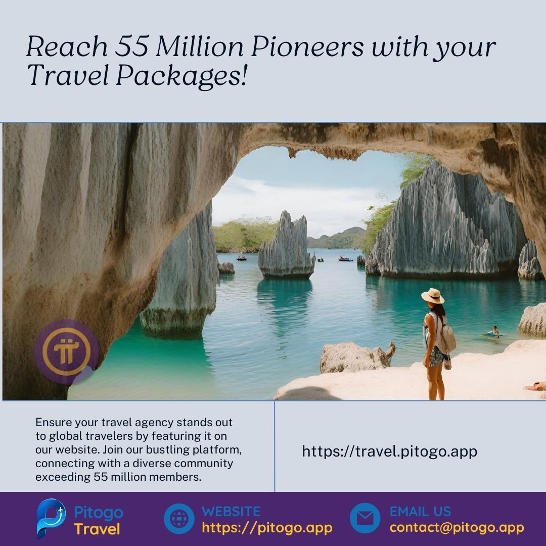 Join Pitogo Travel today and embark on a journey of triumph and ingenuity. Together, let's curate hospitality experiences that ignite curiosity, awaken the sense of adventure, and delight every guest! #PitogoTravel #TravelAgencies #PiPayments #AdventureAwaits 🚀
