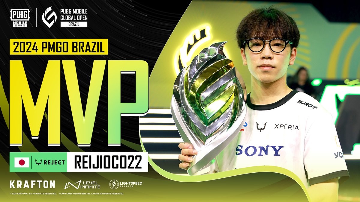 🌟Dive into the story of REJECT ReijiOcO22, the MVP of the 2024 PMGO BRAZIL Main Event! Relive his spectacular performances on the battlefield! Explore The MVP Journey of REIJIOCO22 : youtu.be/pQkSVo_J7jY #pubgmobile #pubgm #pmgo #pmgo2024 #pubgmesports #pubgmobileesports