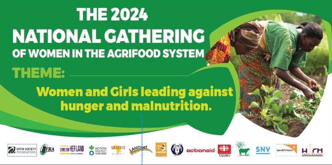 #HappeningNow, we join @FoodRights, @WorldVisionUg , @landnetug among other stakeholders for the National Gathering of Women in the Agrifoos System  under the theme 'Women and Girls Leading against Hunger and malnutrition' #WomenLeadAgainstHunger2024 @SeatiniU