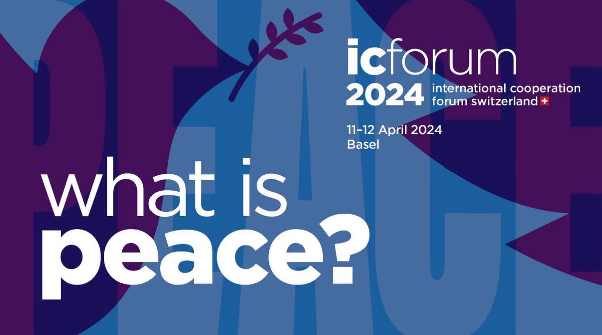 Excited for #ICForum in Basel, Switzerland 🇨🇭 where this year's focus is #PEACE. What does peace mean to you? 👉 Join the conversation: icforum.swiss/programme