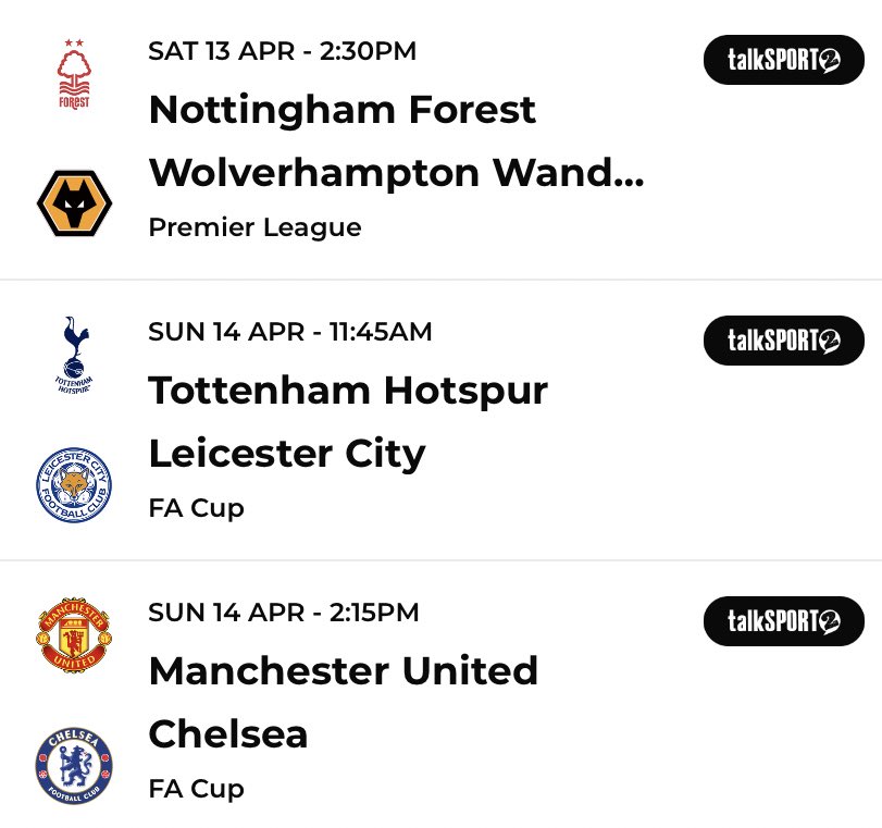 We bring you 6️⃣ live commentaries on @talkSPORT and @talkSPORT2 this weekend 📻 It all begins with: 20:00 Plymouth v Leicester on @talkSPORT2 with @HughWoozencroft @JohnRoderComm @SammyParkin_ DAB+, online, via your smart speaker and the @talkSPORT app