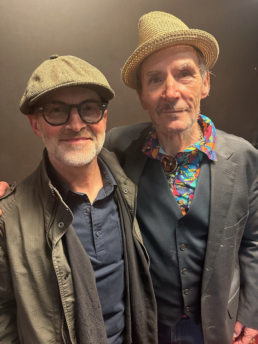 two legends of the drums Mark Dawson and Jeffrey Wegener backstage at The Factory Marrickville last night...... tomorrow [Saturday] the Exploding Universe of Ed Kuepper hits the tropics and plays The Tanks Cairns