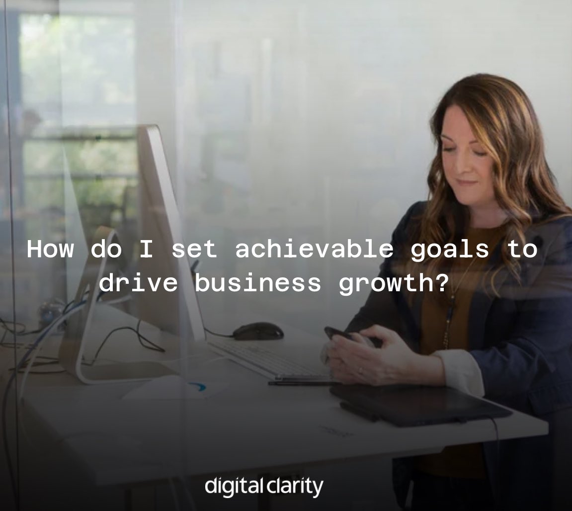 Without goals, we cannot measure the effectiveness of our businesses. 
In this post we take a closer look at the importance of realistic goals and how to set them.
 
linkedin.com/feed/update/ur…

#b2b #b2bmarketing #digitalclarity #techmarketing #techsales #b2bsales