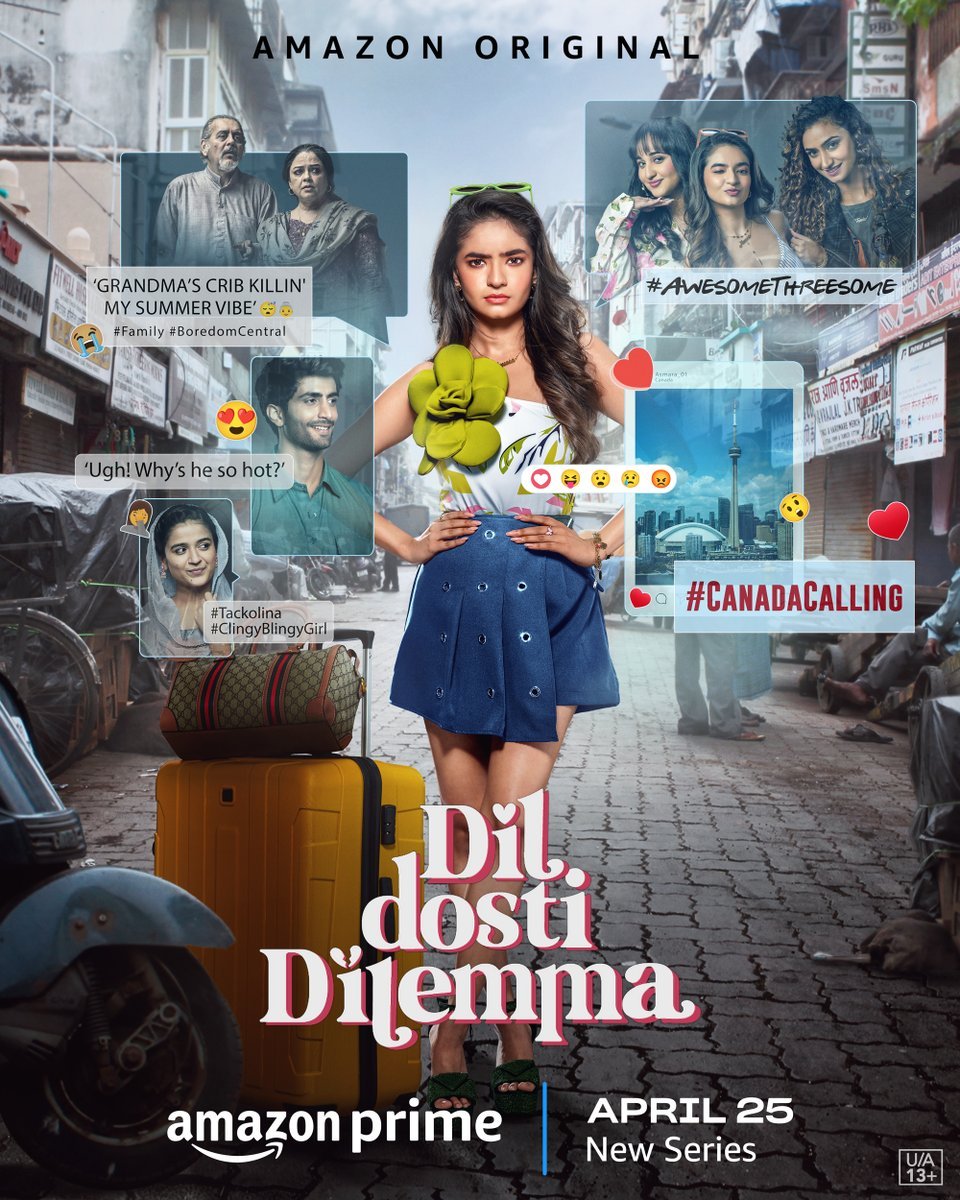 Hindi series #DilDostiDilemma premieres 25th April on Prime Video. #AnushkaSen @PrimeVideoIN