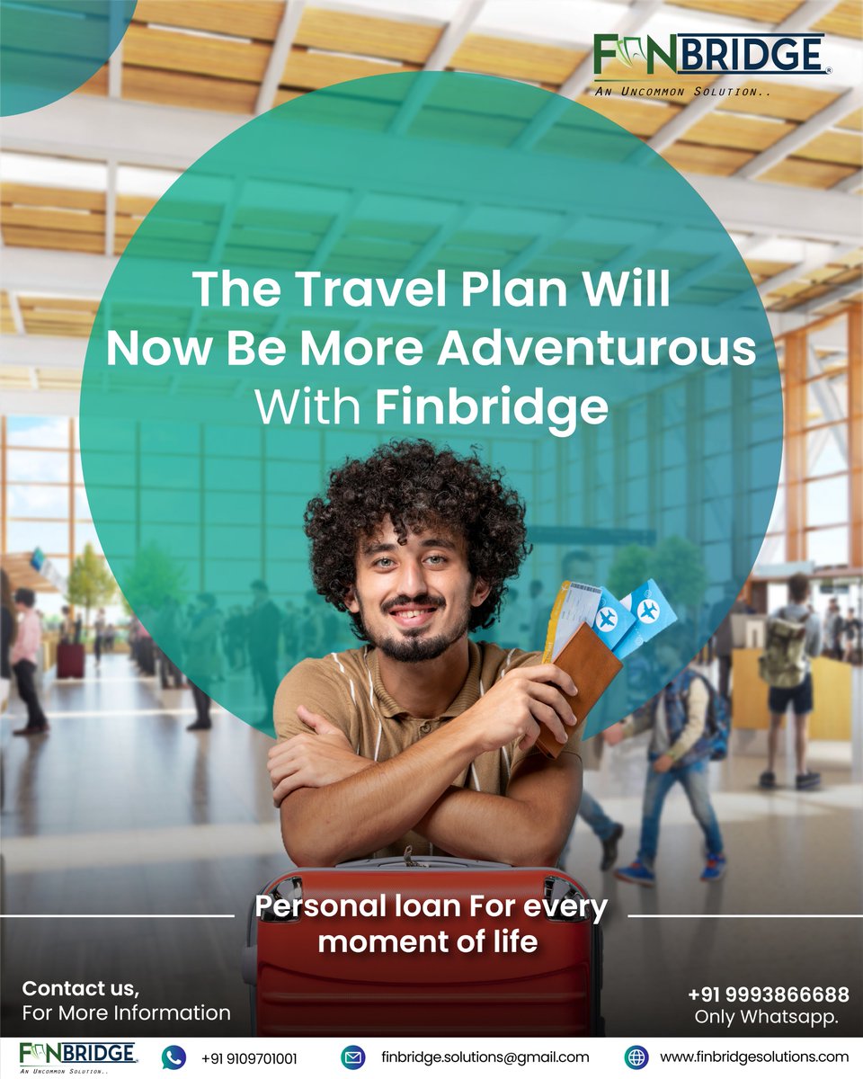 🤩To make any moment of life more exciting and thrilling, and to make it easier📝, take a personal loan today, only from Finbridge.📲
#personalloans #finbridgefintech #goodopportunitycome❤️ #makelifebetter