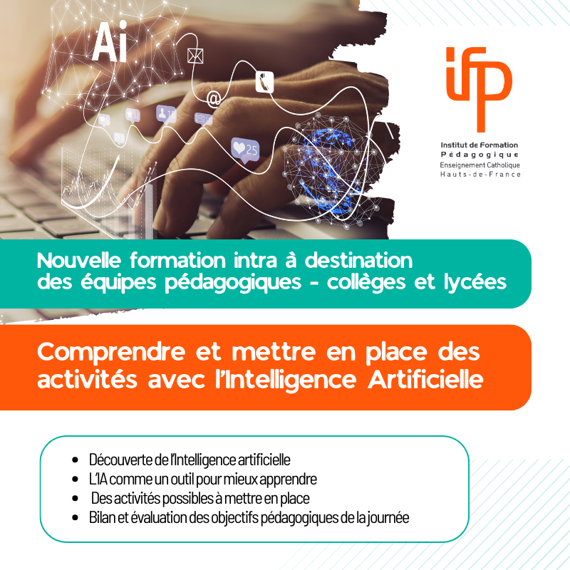 📚🤖 Comprendre et mettre en place des activités avec l’Intelligence Artificielle

🧑‍🏫Formation IFP en intra - collèges et lycées

🔗Pour en savoir plus : ifp-hdf.fr/comprendre-et-…

#IFP #IA #Formationcontinue