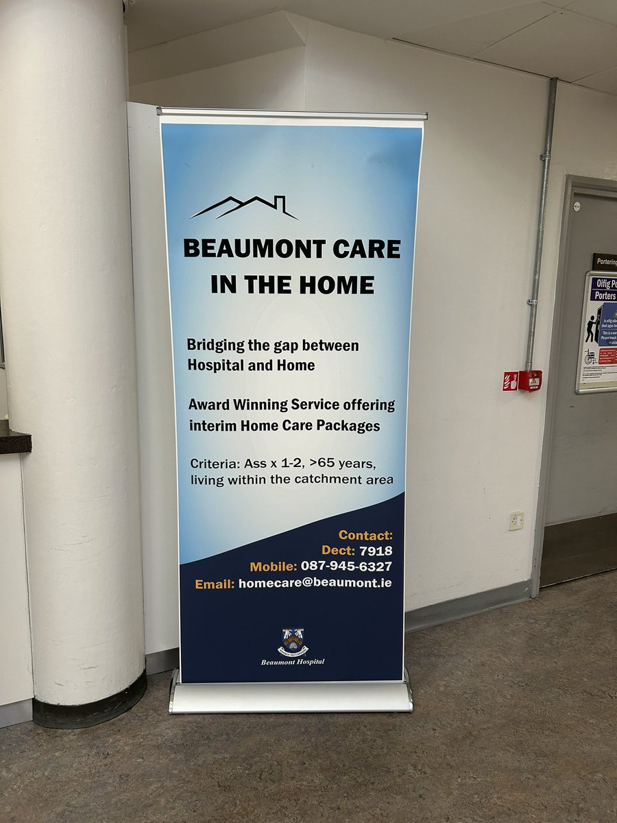 This is one of my favourite initiatives. Our own nurses and carers getting patients home with help. Patient centred, bed days saved, 30+ per month minded at home. I love this. @Beaumont_Dublin @HSELive