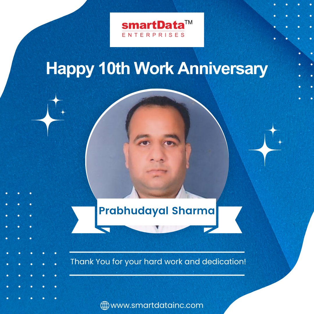 🎊 Congratulations for a decade of outstanding service. Your dedication, expertise, and positive attitude have been invaluable to our team. Here's to many more years of shared successes and milestones.  #WorkAnniversary  #congratulations #greatplacetowork