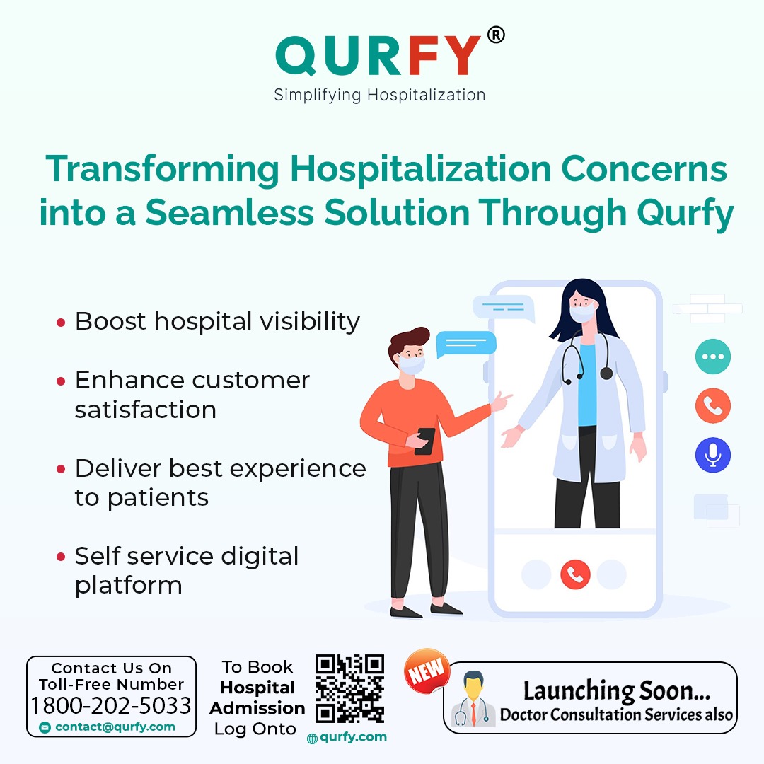 Elevate your hospital experience with QURFY! Say goodbye to worries and hello to seamless solutions. 
👉Boost hospital visibility
👉Self service digital platform

Consult Us!
☎️Toll-Free Number: 1800-202-5033
🌐qurfy.com

#Qurfy #healthcare #counselling #bestdoctors