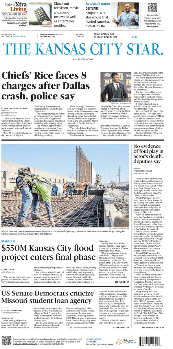 🇺🇸 $550m Kansas City Flood Project Enters Final Phase

▫Did you even know it’s happening?
▫@eadler
▫is.gd/XPXJsB

#frontpagestoday #USA @KCStar 🇺🇸