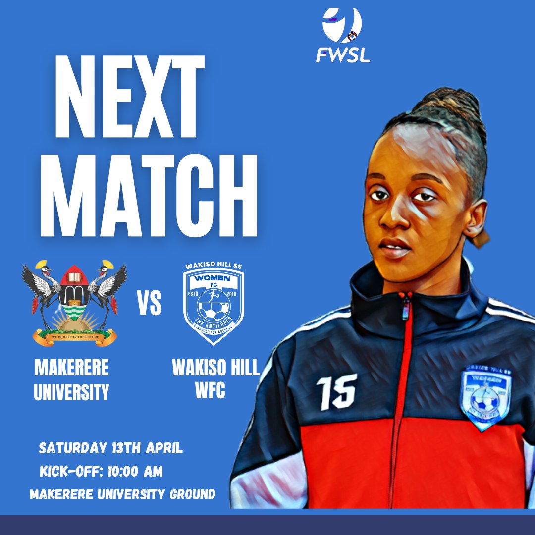 Ainomujuni40's tweet image. 🔴🔵 𝐓𝐇𝐈𝐂𝐊 &amp;amp; 𝐅𝐀𝐒𝐓!

Vs : Makerere University LFC
🏆: FUFA Women Super League
📆: Saturday, 13th April
⏰: 10:00am
🏟️: Makerere University Ground
🗣️: Come On Antelopes!

#TheNewChapter
#TheAntelopes
