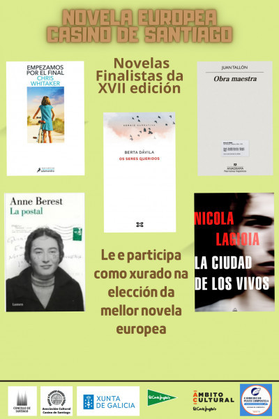 👩‍⚖️📚Queredes formar parte do xurado dun certame literario? Desde hoxe até o 25 de abril podedes depositar as papeletas na urna do 2º andar para escoller a gañadora do XVII Premio Novela Europea Casino de Santiago bibliotecas.xunta.gal/santiago/gl/ac…