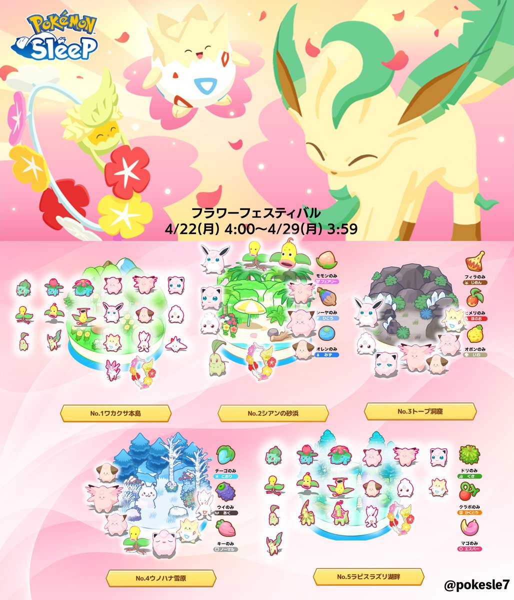 ポケモンスリープ情報@Sifuポケスリ on X: 