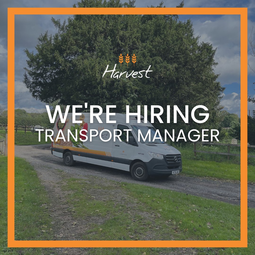🚚✨ Join our Harvest Transport Team✨🚚

We’re looking for a Transport Manager to lead, plan and manage the Transport Departmen.

Apply today by emailing a cover letter with your CV to 👉 martinstefano@harvestfinefoods.co.uk