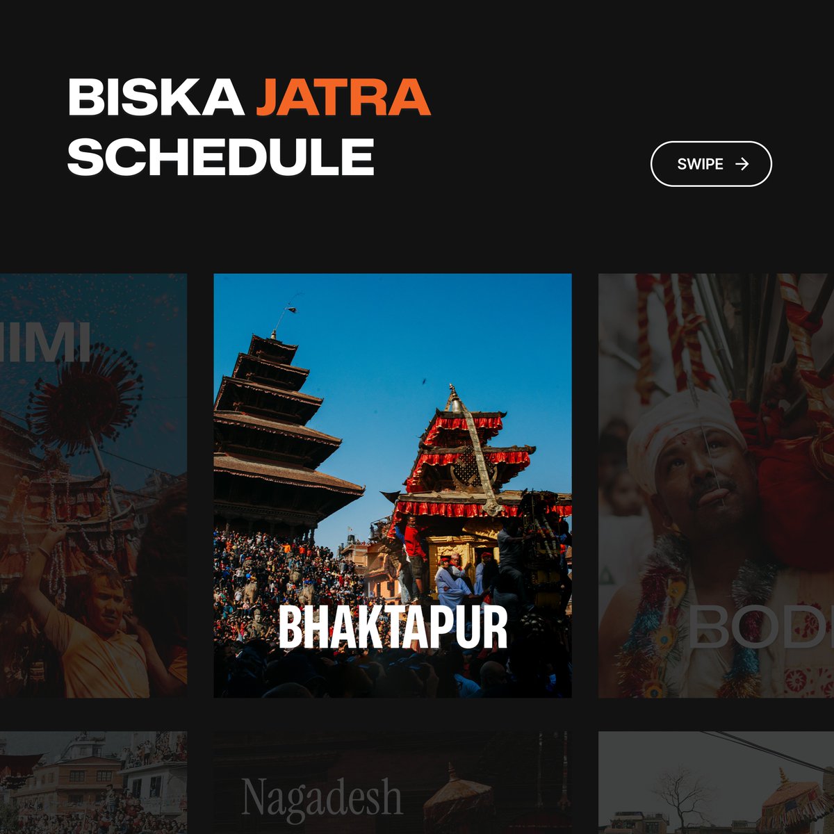 hamrobiska's tweet photo. Interested in experiencing the exhilarating Biska festival in Bhaktapur?

Take a look at the schedule for the upcoming events during the Bhaktapur Biska Jatra.

Don't miss out on the excitement; it's your chance to have the time of your life!

#biska #biskajatra #bhaktapur https://t.co/NwYpRMyfy5