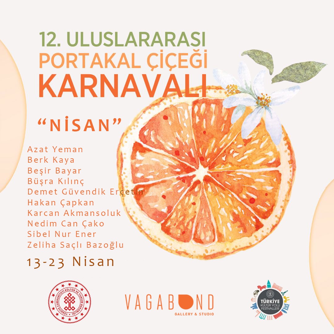 'NİSAN'
13-23 Nisan 2023 

@vagabondgaleri 
@tckulturturizm 
@turkiye_kulturyolu 
@adana.portakalcicegi

#art #arte #kunst #dream #artist #huner #love #contemporaryart #besirbayar #beşirbayar #kültüryolufestivali #portakalçiçeğifestivali 
 #adana #wêne