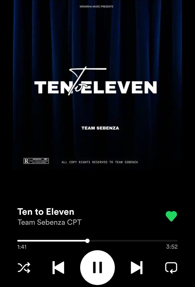 its weekend O'clock and #tentoeleven is doing the most #umsebenzialbum