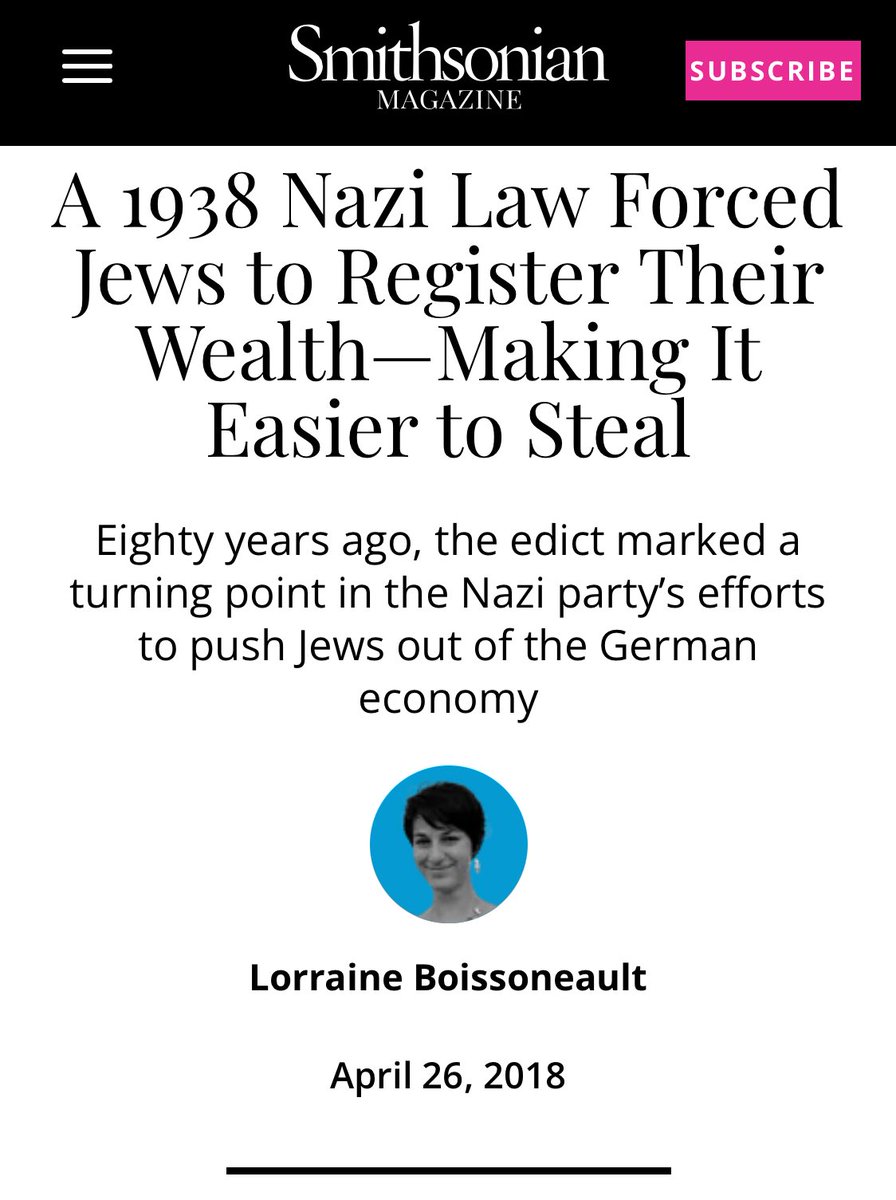 Do we want a repeat of what happened in H!tler’s Germany to Jews? Jews, a small community targeted because they were considered disproportionately RICH? Their wealth was CAPTURED to be redistributed & was, ironically, used to FUND Germans in WW2 This reminds me of a certain…