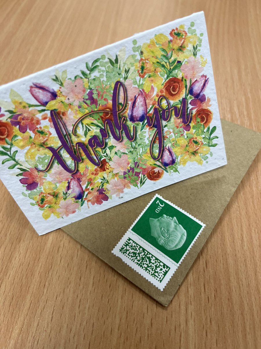 It’s Friday and what a great little way to mark an awesome week. I got this amazing hand written card from @UnLtd which just made me melt with 😊 😃 , and … I can plant it !!