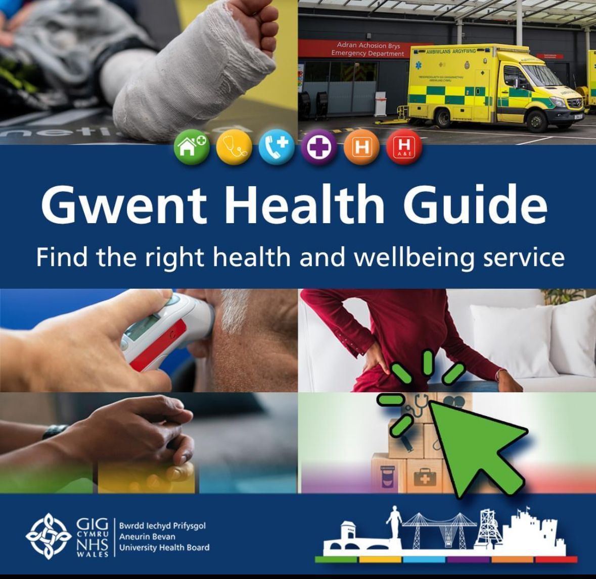 If you become injured or feel unwell, use our Gwent Health Guide to make sure you and your family know where to go for help. Check it out here: buff.ly/3N860oD #HelpUsHelpYou