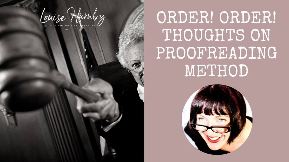 👩‍⚖👩‍⚖ Order! Order! Thoughts on proofreading method, and why shifting things around might increase the quality of your work. bit.ly/3ZKQGn1