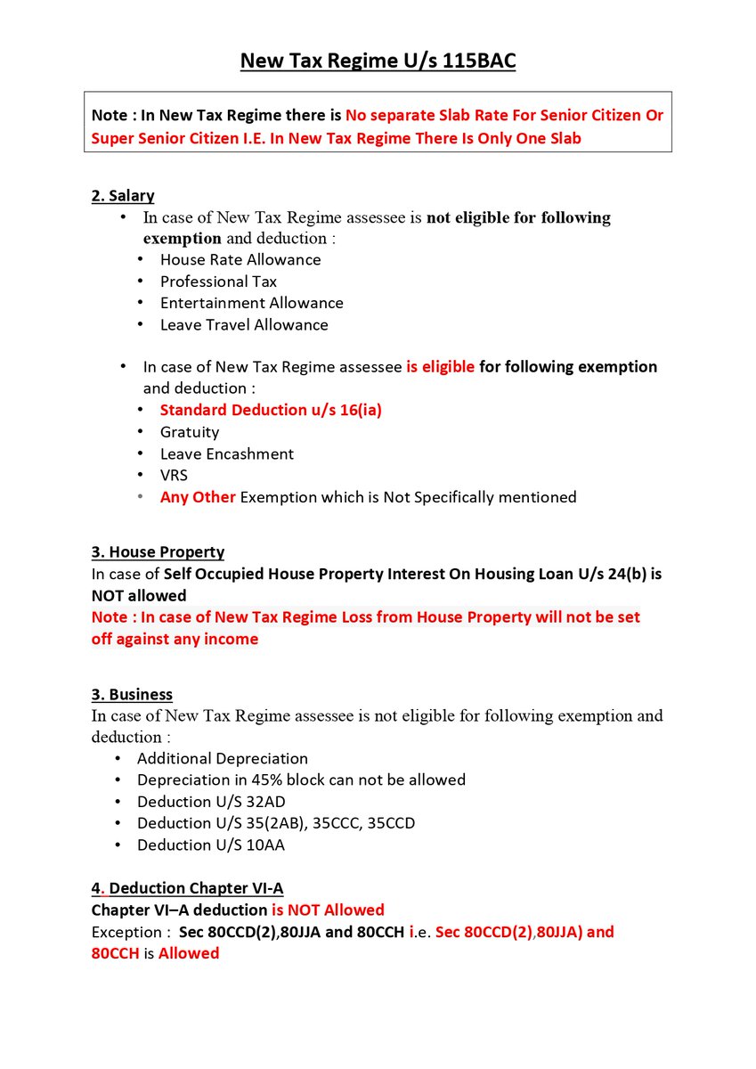 CA Pradeep Kumawat (@capradeepkumaw1) on Twitter photo Overview of New Tax Regime U/s 115BAC A.Y. 24-25 <a href="/TaxationUpdates/">Taxation Updates (CA Mayur J Sondagar)</a> <a href="/AbhasHalakhandi/">Abhas Halakhandi</a> <a href="/akhilpachori/">CA Akhil Pachori</a>
<a href="/TilotamaG/">Tilotama Vikram</a> <a href="/CAclubindia/">CAclubindia</a> <a href="/SaurinShahCA/">Saurin Shah</a>
<a href="/PratibhaGoyal/">Pratibha Goyal</a> <a href="/taxguru_in/">Tax Guru</a> <a href="/dineshwadera/">Dinesh Wadera</a> Overview of New Tax Regime U/s 115BAC A.Y. 24-25 <a href="/TaxationUpdates/">Taxation Updates (CA Mayur J Sondagar)</a> <a href="/AbhasHalakhandi/">Abhas Halakhandi</a> <a href="/akhilpachori/">CA Akhil Pachori</a>
<a href="/TilotamaG/">Tilotama Vikram</a> <a href="/CAclubindia/">CAclubindia</a> <a href="/SaurinShahCA/">Saurin Shah</a>
<a href="/PratibhaGoyal/">Pratibha Goyal</a> <a href="/taxguru_in/">Tax Guru</a> <a href="/dineshwadera/">Dinesh Wadera</a>