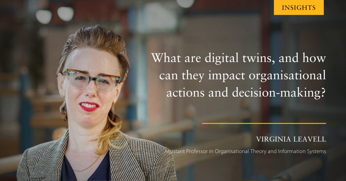 CambridgeJBS's tweet image. Discover how virtual models are reshaping industries and influencing decision-making processes in new research by Virginia Leavell of #CambridgeJudge: loom.ly/GjoeSx8
#datamodelling #digitaltwins @heyyvirginia