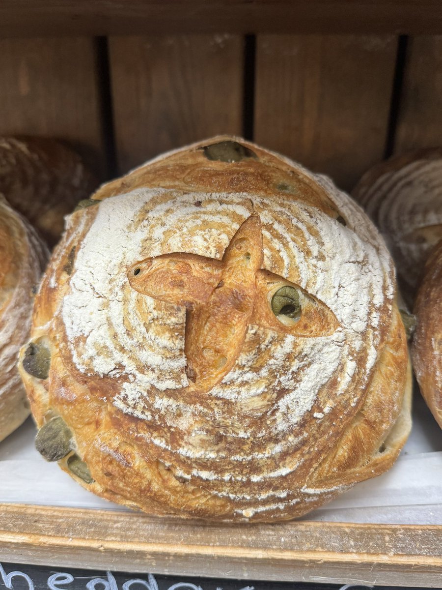 This weekends special available Friday & Saturday is olive & cheddar sourdough #realbread #bread #freshbread #bakery #harrogate #coldbathroad #shoplocal #homemade #shop #mannabakeryharrogate #yorkshire #food #sourdough