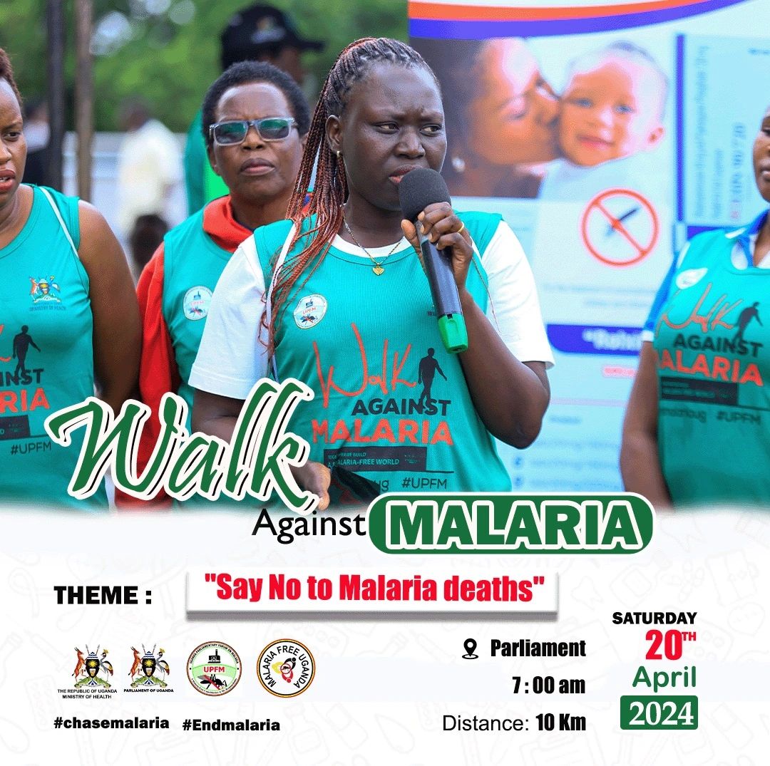 Join our PAMCA - Women in Vector Control Uganda Chapter for a 10km walk against malaria on April 20, 2024 on the theme '𝙎𝙖𝙮 𝙉𝙤 𝙩𝙤 𝙈𝙖𝙡𝙖𝙧𝙞𝙖 𝘿𝙚𝙖𝙩𝙝𝙨' See flyer for details.