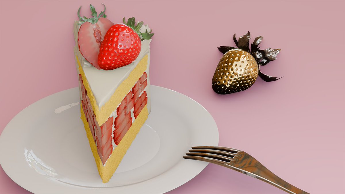 Tabletop-fancy-studio is pleased to announce the launch of its first product STRAWBERRY-LAYERCAKE.
cgtrader.com/3d-models/food… 
#strawberrycake #strawberry #cake #strawberry-layercake #3dcg #b3d #blender