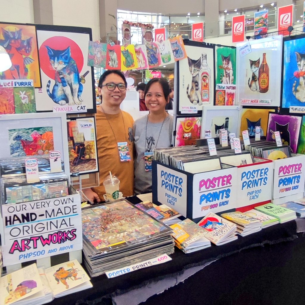 Poetry, prose, art zines, komiks and more. Marius (IG: mariusblackarts) and Guada (IG: guacrico_art) of Kuro Saku (fb.com/ManilaUkiyoE) have something for you! #KomiketSouth