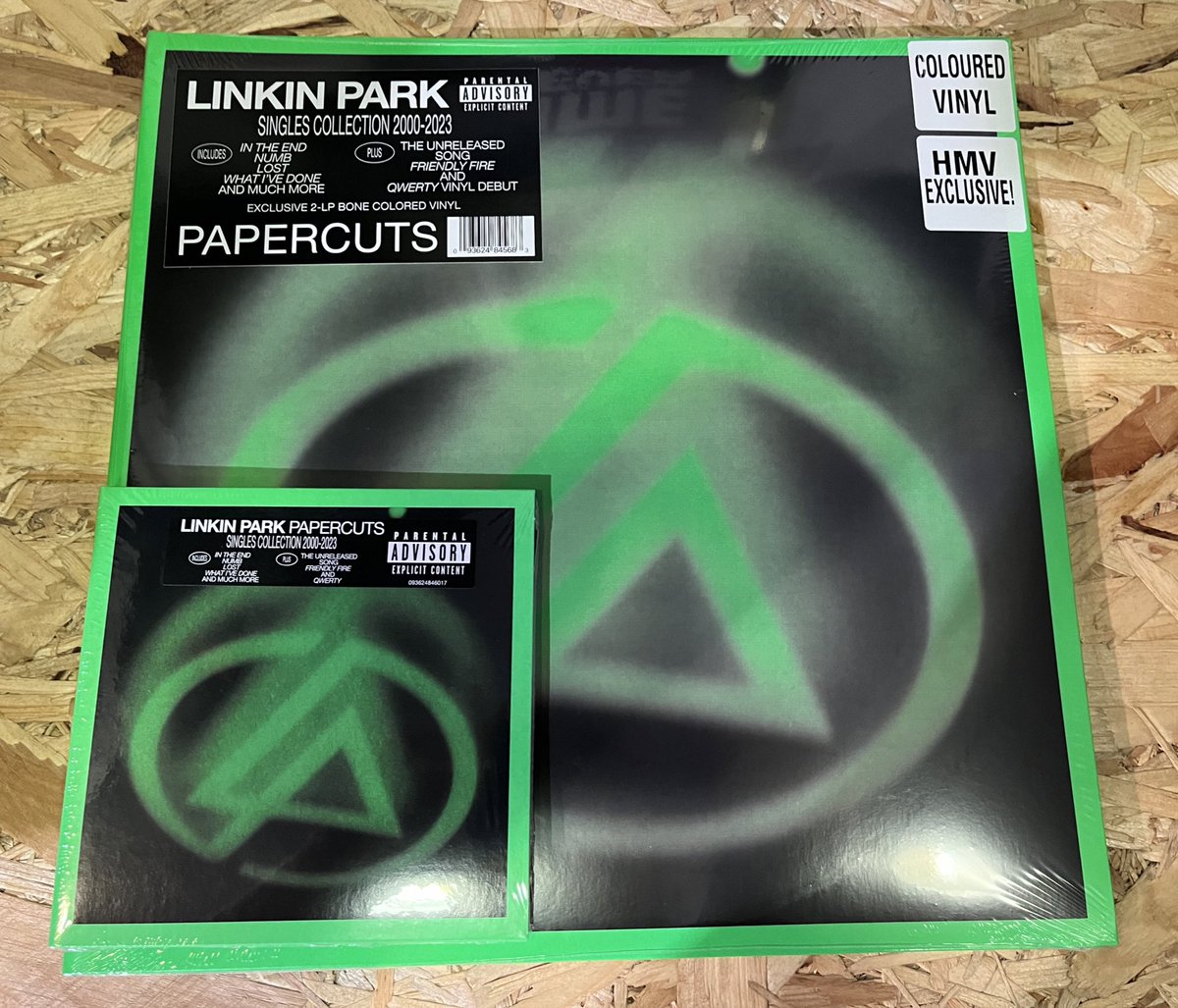 You know this will played loud and often this #NewMusicFriday #LinkinPark releases #Papercuts : Singles collection (2000 - 2023) today on CD and hmv exclusive bone coloured #vinyl So many anthems and iconic tracks