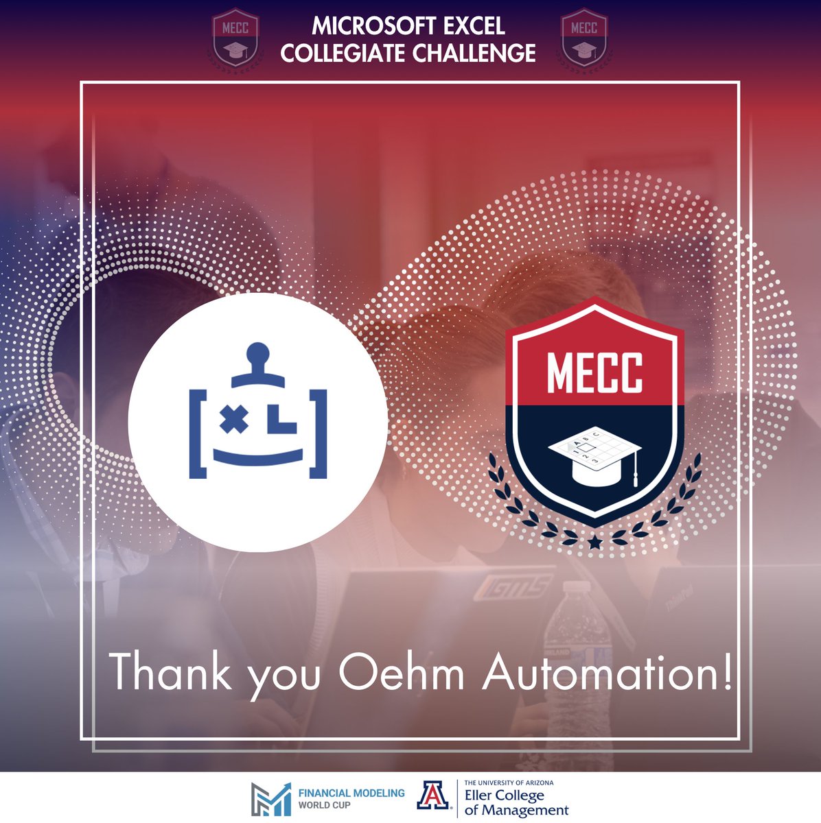 mecc_college's tweet image. Sending a colossal thank you to our sponsor Oehm Automation (@ExcelRobot)! #ExcelChallenge #OehmAutomation #Gratitude #EmpoweringFutureLeaders