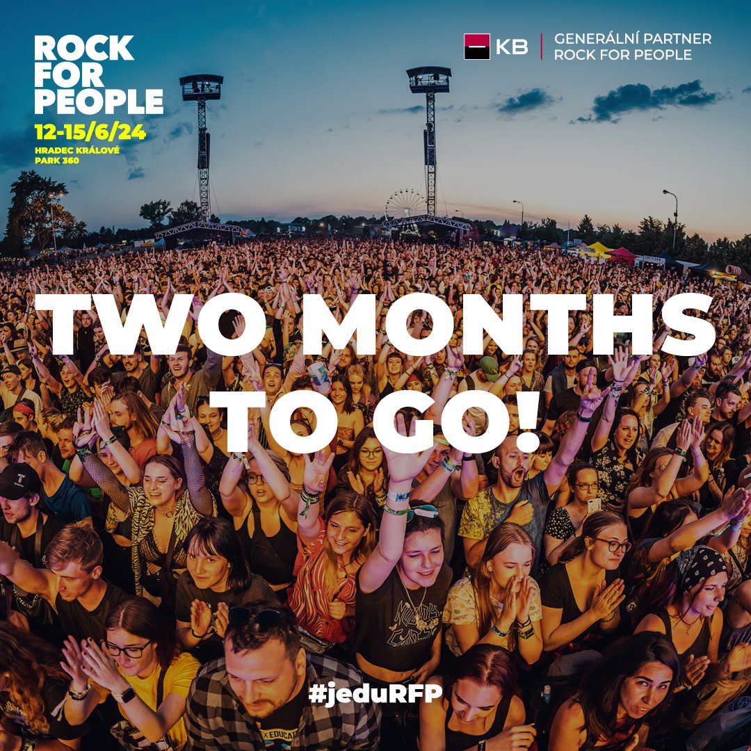 No words needed - SEE YOU EXACTLY IN TWO MONTHS! 🤩 🎟️ Last tickets for CZK 3790 ▶️ rockforpeople.cz/cs/tickets/. #jeduRFP #rockforpeople2024 #rfp2024 #rockforpeople #rfp