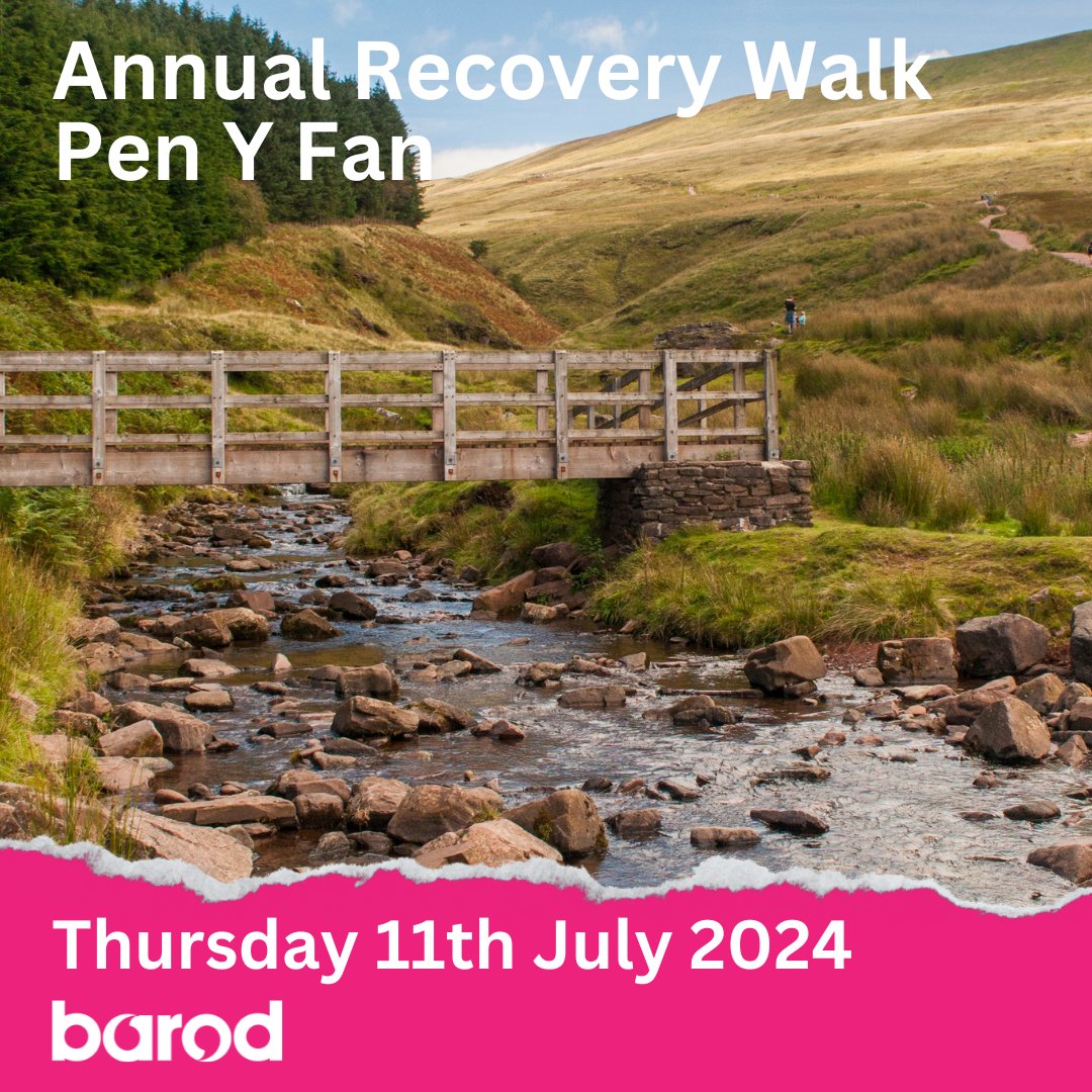 Annual Pen Y Fan Recovery Walk

📅Thursday 11th July
⏰10am
📍Pen y Fan, Bannau Brycheiniog

👉To express your interest, visit: forms.office.com/e/iLtH12BjMY

👉For more info, visit: barod.cymru/recovery_walk_…

#Recovery #HarmReduction #PenYFan #NationalTrust #Walk #RecoveryWalk