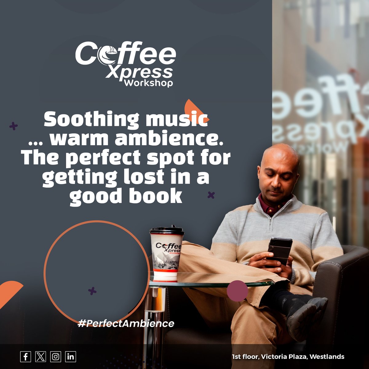 Escape the hustle and bustle of the outside world and immerse yourself in our serene atmosphere.

#CoffeeAndFriends #CozyVibes #CoffeeXpressWorkshop #coffeevibes☕️ #coffeetime #coffeeshop #coffeeplacewestlands #coffeetime #coffeelover #westlandscoffeeshop #coffeedaily