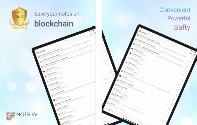 NOTE.SV is excited to announce the release of Version 2.0 for Android (available on Play Store and APK) and iOS (globally and in Mainland China on App Store). Users of the previous Version 1.0 can directly import their account mnemonic phrases. Explore more at:
