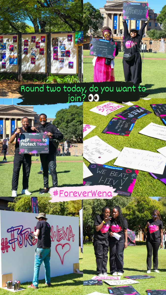 After a successful first day at @WitsUniversity, it's only fair that we have a round two today. Try spot us at your university. #ForeverWena