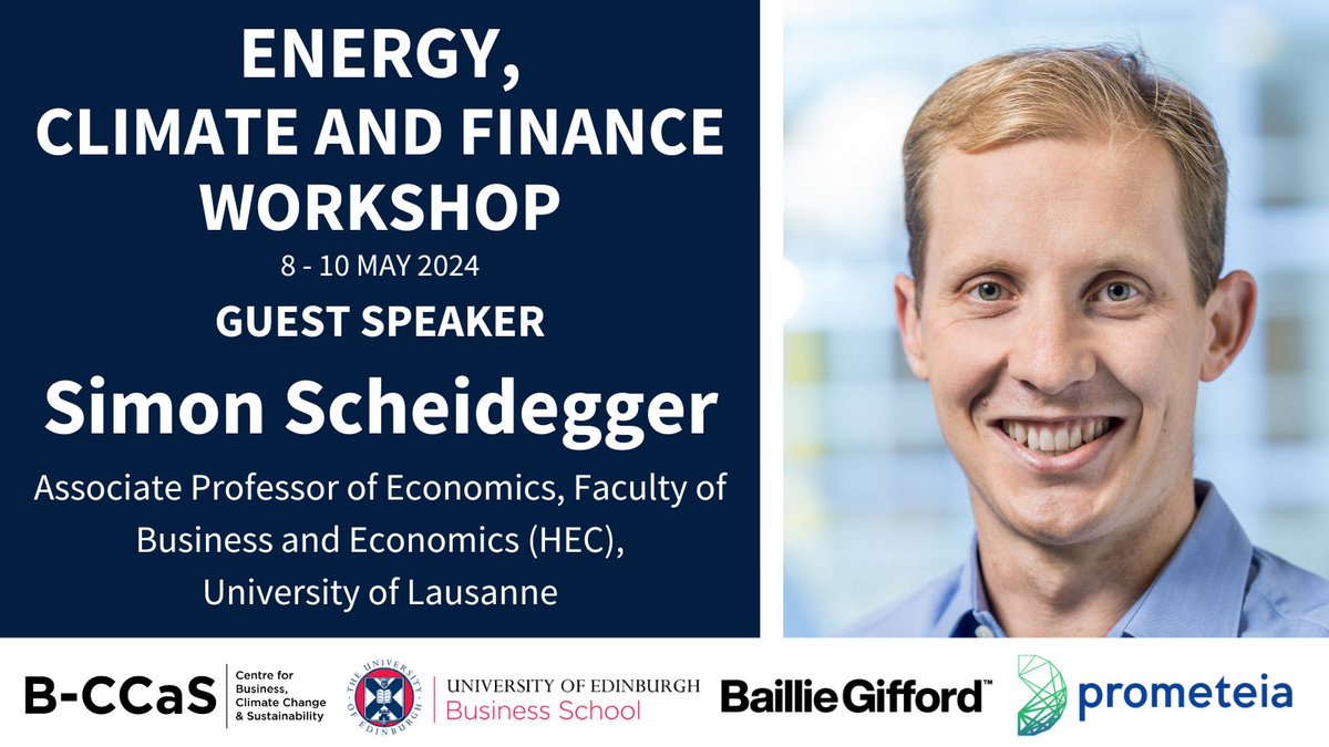 Excited to announce Simon Scheidegger (@comp_simon), from @HECLausanneEcon as a plenary speaker for the ECF workshop, taking place 8 to 10 May 2024. For info on the ECF programme visit edin.ac/4aat8fl To register, visit: edin.ac/49RqvPQ @heclausanne @unil