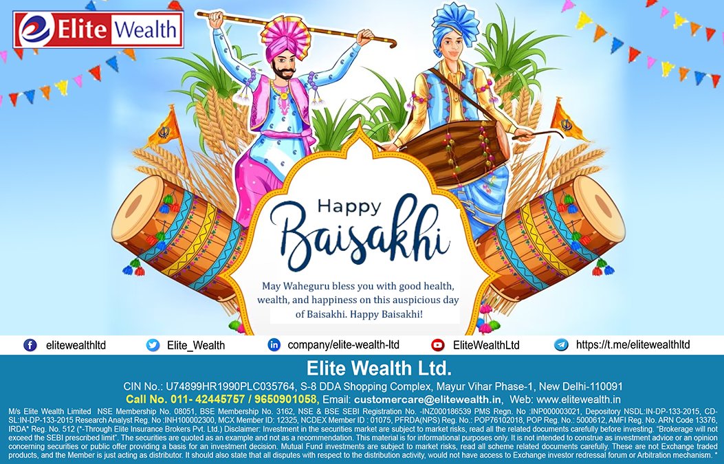 Elite Wealth Ltd. wishing you & your family Happy Baisakhi
#happybaisakhi #happybaisakhi2023 #ELITEFamily