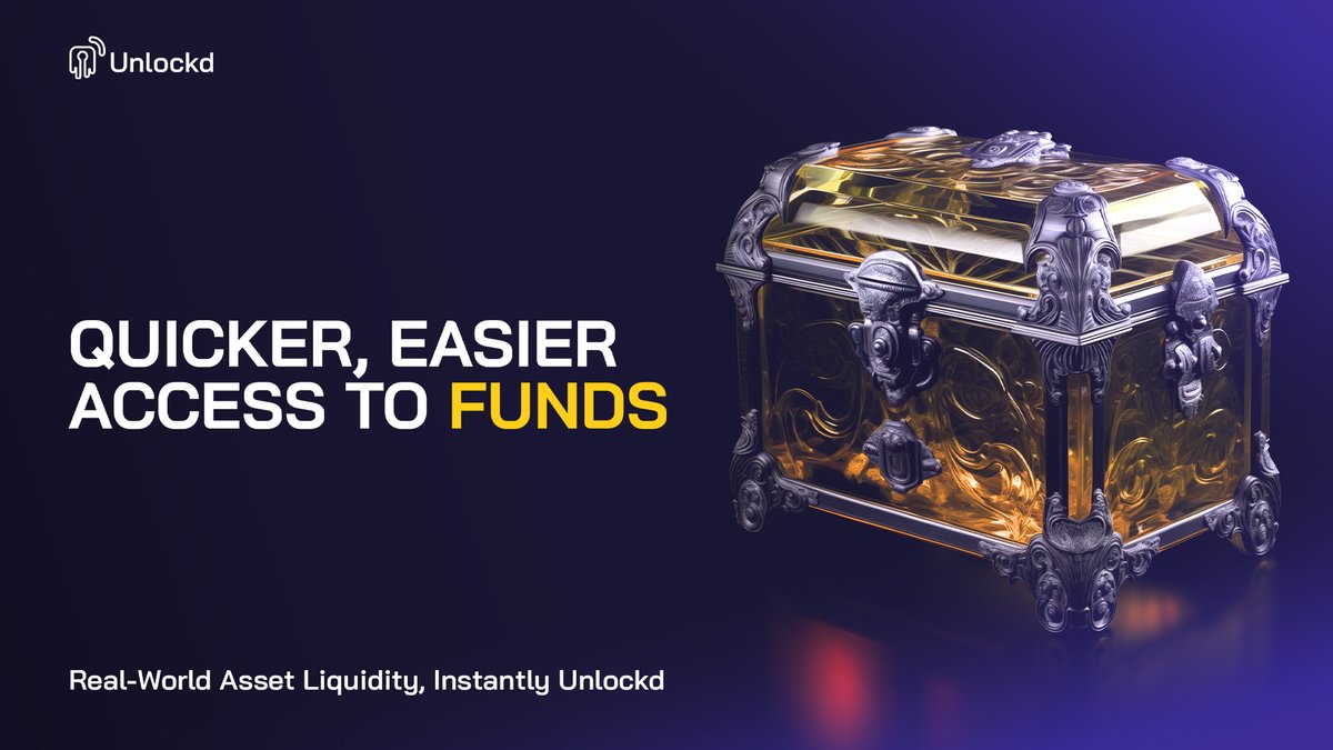Imagine a world where your tokenized assets can unlock new financial opportunities at a moment's notice ✅ We're offering seamless access to liquidity backed by your RWAs without the hassles of traditional lending. Explore the future of lending below👇 unlockd.finance